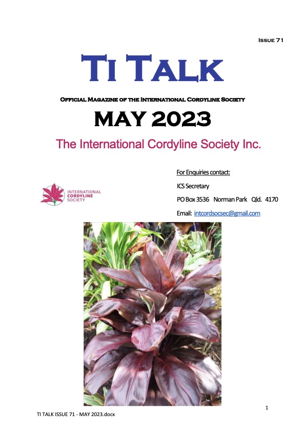 Ti Talk: Issue 71